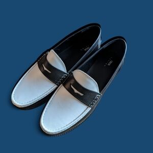 Black and White Men's Loafers ASOS